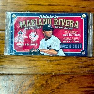 Mariano Rivera give away at angel game